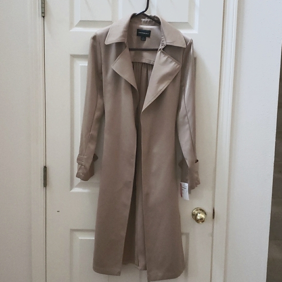 New Something Navy Trench Coat, Size S - Picture 1 of 5